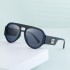 2023 European and American New Fashion Sunscreen Toad Glasses Women's Trendy Personality Large Frame Sunglasses Men's Glasses Cross border Wholesale