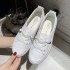 Casual Shoes for Women 2021 Spring New Collection Board Shoes Leather Surface White Shoes for Women Korean Edition Versatile Ins Women's Shoes