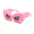 Ruffian children same style plush winter sunglasses for women fashion cat eye sunglasses for women Europe and America cross-border Tiktok sunglasses