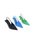 French high heels, black temperament, toe cap sandals, fairy shoes, 2023 new spring/summer season, slim heel pointed single shoes