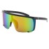 2023 New Colorful Sports Sunglasses for Men 17183 One Piece Protective Frame Sunglasses for Men's Trendy Cross border Wholesale