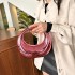 This year's popular bag for women 2024 new European and American fashion candy colored and stylish wrist shiny acrylic dumpling bag