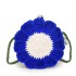 Summer bag 2024 new small fresh artistic girl fashion flower shoulder bag ins crossbody knitted bag trend