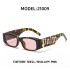 European and American personalized small frame sunglasses for women with a sense of luxury cross-border wholesale fashion wide leg sunglasses for men with UV protection