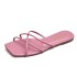 Fairy style slippers for women's new 2022 summer outdoor wear Korean version simple slim strap square headed flat bottomed beach sandals trendy