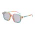 Fashion Korean Box Sunscreen Sunglasses for Women Ins Anti Blue Light Frame Cross border Wholesale Men's Sunglasses