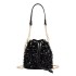 New Water Bucket Bag for Female Internet Celebrity, Same Style, Summer 2024 New Korean Edition Fashion Glitter Single Shoulder Cross Shoulder Chain Bag