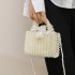 Little Fairy Bag New 2024 European and American Fashion Bead Weaving Ins Internet Celebrity Handheld Crossbody Stylish Tote Bag