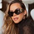 European and American Sunglasses for Women's Trendy Ins Internet Celebrity Fashion Too Sunglasses for Women Cross border Wholesale Sunglasses