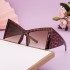 2024 New European and American Retro Large Frame Sunglasses for Women, Personalized Cat Eye Sunglasses for Women, Cross border Wholesale Sunglasses