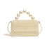 Fairy Bag Summer 2024 New Small Fragrant Style Pearl Handheld Instagram Popular Women's One Shoulder Vacation Woven Bag