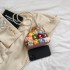 Fairy Bag Summer New 2024 Forest Style Artistic Flower Small Fragrance Pearl Single Shoulder Canvas Shell Bag