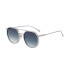 2023 new retro oval frame sunglasses men's metal double beam driving sunglasses cross-border wholesale shapes