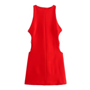 AliExpress Wholesale 2024 Summer New Products European and American Cross border Women's Clothing Street Fashion Open Design Short Dress