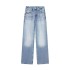 2023 Autumn New Product European and American Cross border Women's Casual Wide Leg Middle Waist Long Jeans 6045129