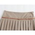 Foreign Trade 2024 Spring New Style European and American Versatile High Waist Belt with Wrinkle Shorts Skirt Pants for Women