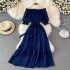 Bali vacation beach dress, fashionable and sexy off shoulder one shoulder dress, elegant temperament, big swing long dress