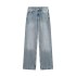 2023 Autumn New Product European and American Cross border Women's Casual Wide Leg Middle Waist Long Jeans 6045129