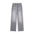 2023 Autumn New Product European and American Cross border Women's Casual Wide Leg Middle Waist Long Jeans 6045129