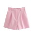 Foreign trade 2023 summer new women's clothing European and American style fashionable versatile high waisted pleated casual shorts for women