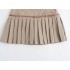 Foreign Trade 2024 Spring New Style European and American Versatile High Waist Belt with Wrinkle Shorts Skirt Pants for Women