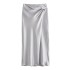 2024 Spring New Silk Texture Top 2451305 Knot Silk Texture Midi Skirt 2448305 Set