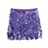 2023 Winter New European and American Style Sexy A-line Half length Skirt, High Waist, Hip Wrapping, Sparkling Mini Skirt for Women