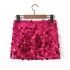 Foreign Trade 2023 Winter New Women's Clothing European and American Style Glitter Wrapped Hip Skirt Mini Sexy Short Skirt