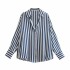 Foreign Trade 2023 Autumn New Women's Clothing European and American Versatile Silk Texture Long Sleeve Shirt for Women