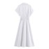 AliExpress Wholesale 2024 Spring New European and American style Linen Blended Midi Shirt Dress 8351030