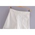 Foreign Trade 2024 European and American Summer New Style Fashionable Fresh Elastic High Waist slimming White Crochet Shorts for Women