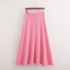 2024 European and American style spring and summer new fashionable small fragrance style high waist slimming pink half skirt slimming slimming wholesale