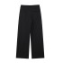 2024 Spring New Double layered Waist Elastic Waist Drawstring Design Loose and Slimming Casual Pants for Women 1608225