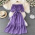 Bali vacation beach dress, fashionable and sexy off shoulder one shoulder dress, elegant temperament, big swing long dress