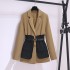 Suit jacket for women in spring and autumn 2024, new Korean version, small stature, high-end temperament, socialite, waist cinched suit top