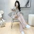 Irregular Jacquard Top Knitted Two Piece Set Foreign Trade Goods European Station Fashion Look Thin Russian Explosive 2022 Autumn