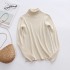 Live streaming spot knitted base sweater hot item, two strands of thick wool, autumn and winter base, core spun yarn, increased foreign trade, cross-border