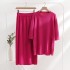 New knitted dress for spring and summer of 2023, simple and loose fit, foreign trade solid color pullover, slimming and gentle Korean style