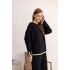 European and American Cross border Thickened Home Clothing Set 2-piece Set Long Sleeve Knitted Sweater Top Wide Leg Pants Casual Set