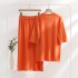 New knitted dress for spring and summer of 2023, simple and loose fit, foreign trade solid color pullover, slimming and gentle Korean style