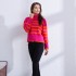 High neck black and white striped sweater, women's silhouette, loose retro knitted top, thickened new style, lazy and luxurious, autumn and winter