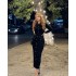 Old money style knitted sweater for women, 2023 autumn new style, unique temperament, pleated slim fit, slimming effect, lapel fur dress set