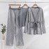 European station fashion slimming old pattern herringbone jacquard knitting foreign trade knitting set temperament