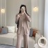 2022 autumn and winter Southeast Asian knitted two-piece set with niche design, irregular slit top for slimming, foreign trade to Thailand