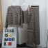 2023 early autumn new vest top, women's socialite style jacquard knitted cardigan, wide leg pants three piece set