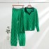 Fashion Knitted Set 2023 Spring and Autumn New Korean Version Half Open Collar Head Knitted Top Casual Pants Two Year Set