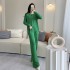 2022 autumn and winter Southeast Asian knitted two-piece set with niche design, irregular slit top for slimming, foreign trade to Thailand