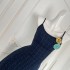 Wuuus shop owner's private dress line: Blues Bilus plaid coarse tweed dress, women's small fragrant style dress