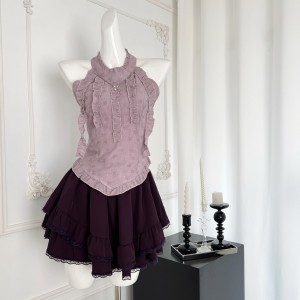 Violet Summer Pure Desire Slimming Design Top+Skirt