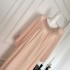 Big Eees Glass Seed Desire Sister Heavy Industry Bead Embroidery Cinnamon Powder Champagne Flowing Skirt Hanging Neck Dress Autumn